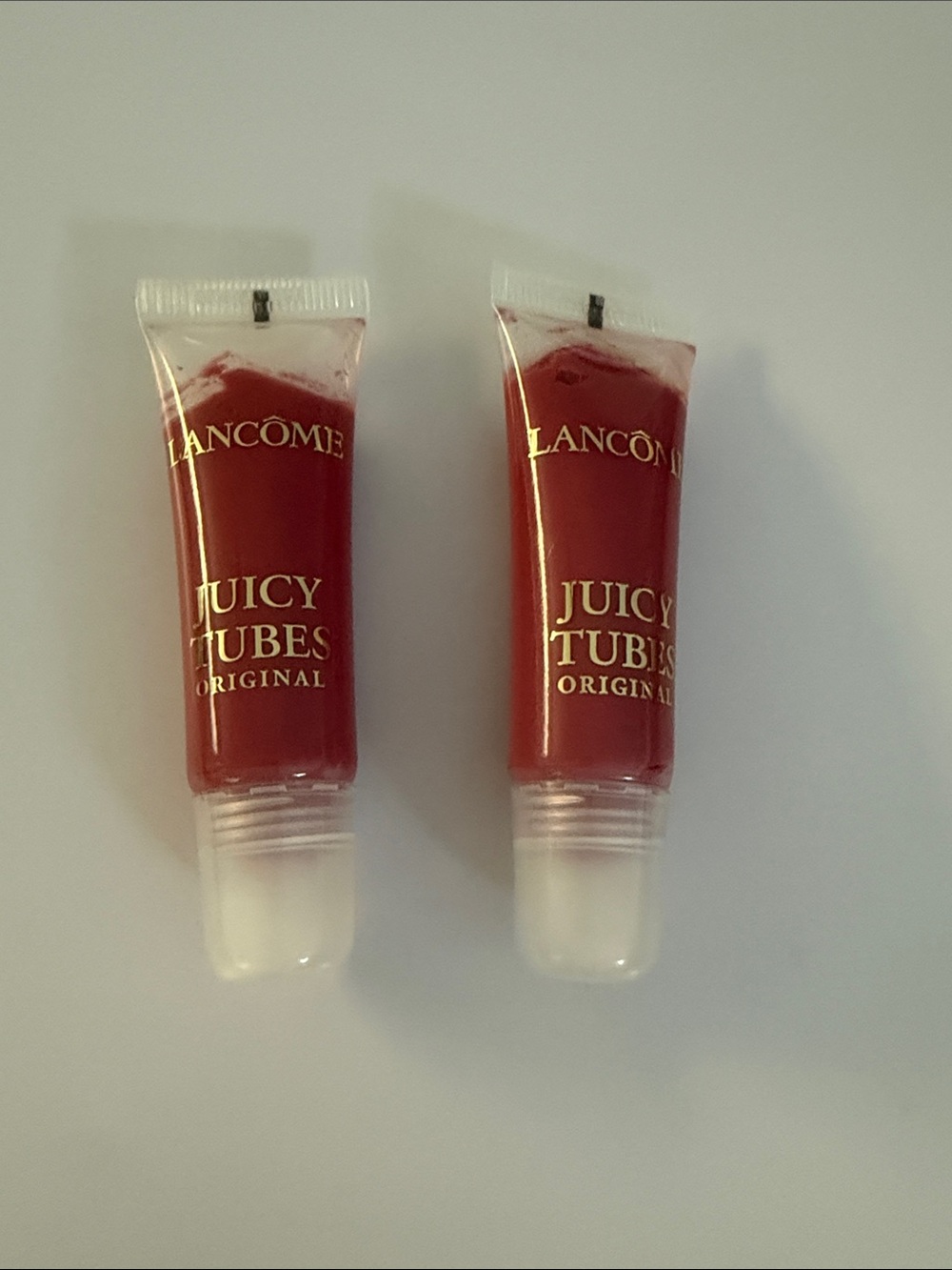 Lancome Juicy Tubes Original Lip Gloss - Deep Red Duo
